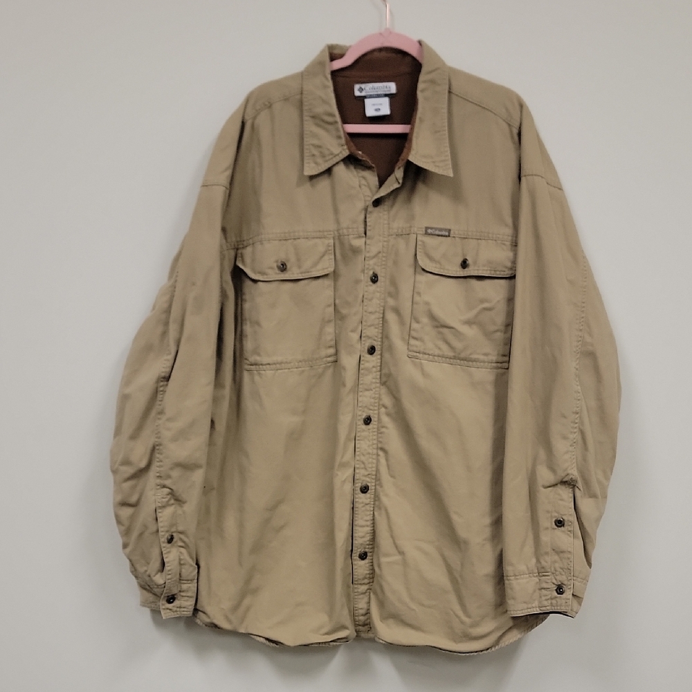 Columbia Men's Tan Shirt Jacket